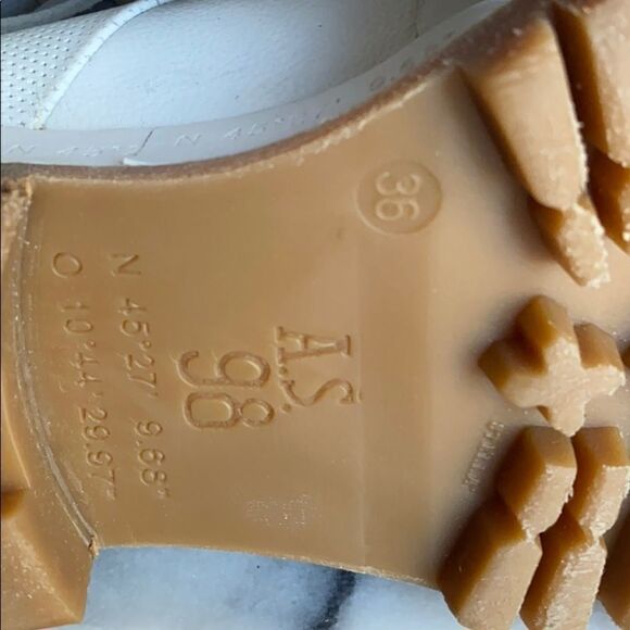 A.S. 98 Bruce White Leather Hiker - Picture 8 of 8